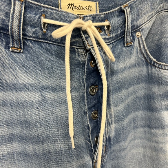 Madewell Low-Slung Baggy High Rise Jean: Airy Denim Edition Hambley Wash Size 30 - Picture 6 of 10